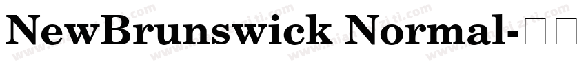 NewBrunswick Normal字体转换